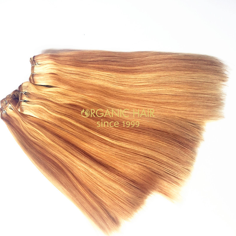 Colored virgin remy human hair extensions 